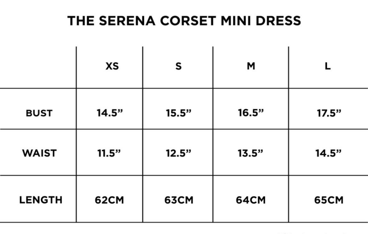Serena Corset Mini Dress