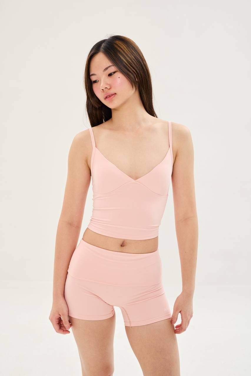 The Cry Baby Foldover Shorts - In Blush